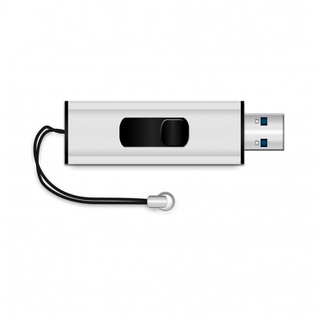 "STICK 8GB MEDIARANGE MR914 3.2 Gen 1 Schwarz/Silber"