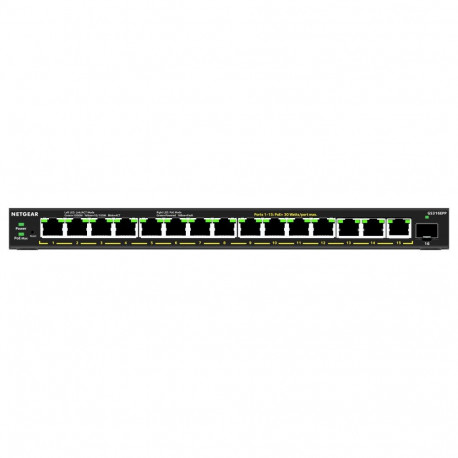 NETGEAR kommutaator 16x GE GS316EPP-100PES PoE+ Gigabit 231W 1SF