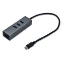 "D I-TEC USB-C 3-PORT HUB + GLAN"
