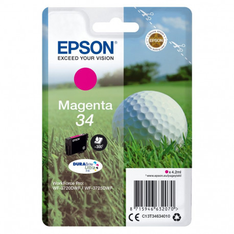 Epson 34 C13T34634010 magenta tint, kuni 300 lehte