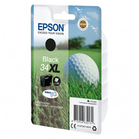 Epson 34XL C13T34714010 must tint kuni 1100 lehekülge