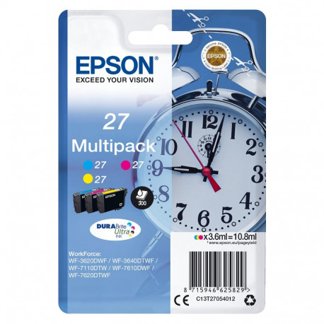 Epson 27 C13T27054012 tintide 3-pakk (MCY) kuni 300 lehekülge