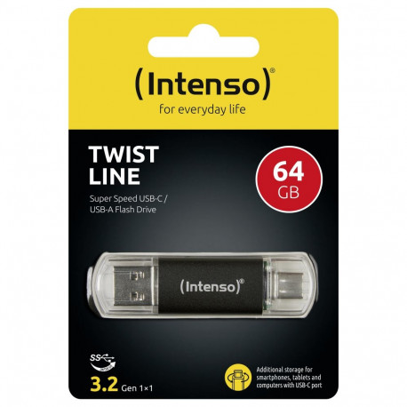 "STICK 64GB USB 3.2 Intenso 3539490 Anthrazit"