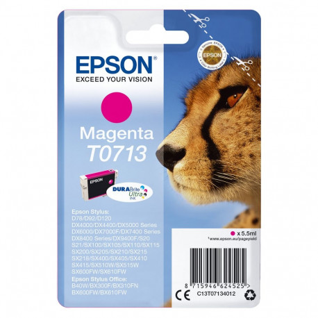 Epson T0713 magenta tint