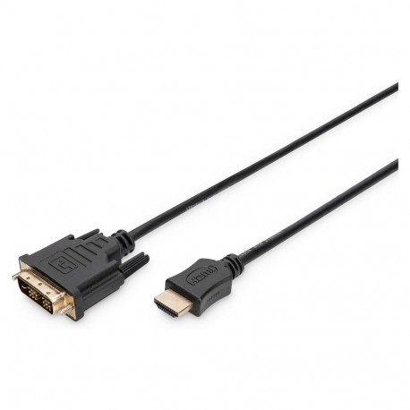 DIGITUS HDMI kaabel A->DVI(18+1) St/St 3.0m must FullHD