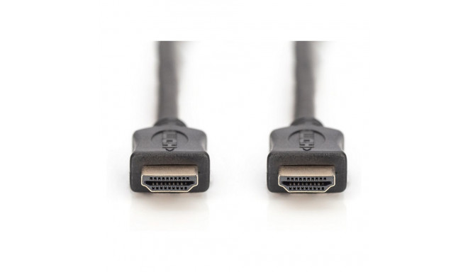 DIGITUS HDMI ühenduskaabel Ethernetiga, 4K 60Hz, 1m, must