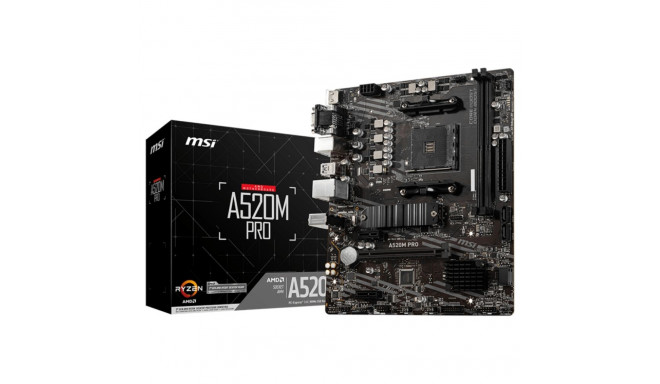MSI A520M Pro (A520.AM4.mATX.DDR4)