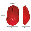 "Logitech M330 Silent Plus wireless Rot"
