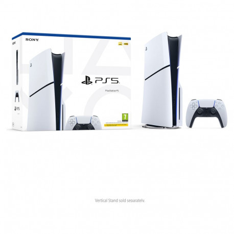 "Sony PlayStation 5 Slim Disc 1 TB SSD 8K HDR White"