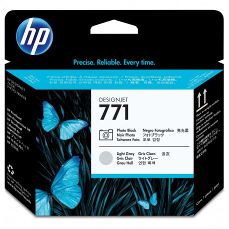 HP 771 originaal prindipea, must ja helehall, standardmahutavus, 1 pakk