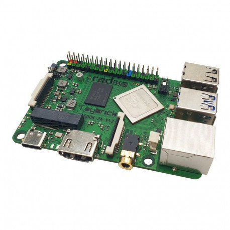 "ALLNET Radxa Rock 3A 8GB RK3568 Quad-core Cortex-A55, freqency 2Ghz Mali G52 8GB LPDDR4"