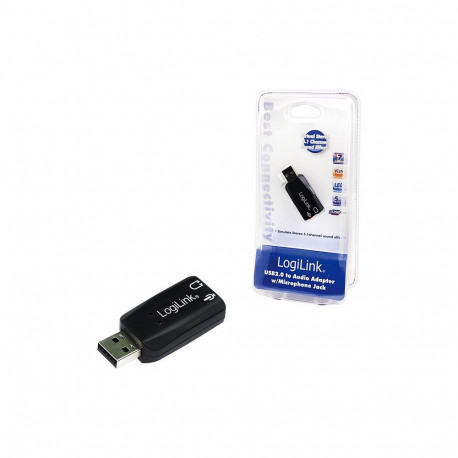 "LogiLink USB 2.0 Soundkarte mit Virtual 3D Soundeffekt"