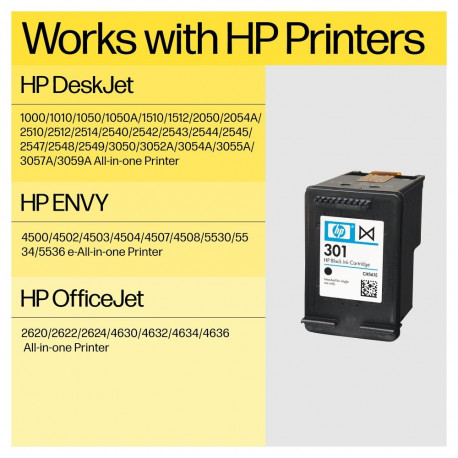 "HP Tinte 301 N9J72AE Combo 2er Pack Schwarz & Color (Cyan/Magenta/Gelb)"