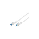 "Patchkabel CAT6a RJ45 S/FTP PiMF 1m Weiß"