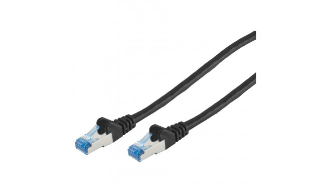 "Patchkabel CAT6a RJ45 S/FTP PiMF 0,5m Schwarz"