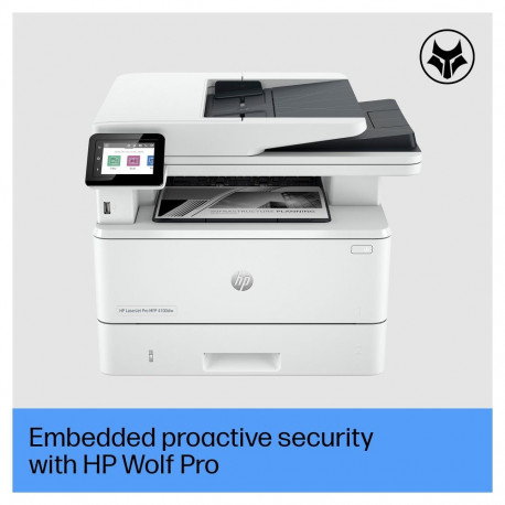 HP LaserJet Pro MFP 4102DW mustvalge laserprinter 3-ühes 40S.Min A4 LAN WLAN ADF Duplex