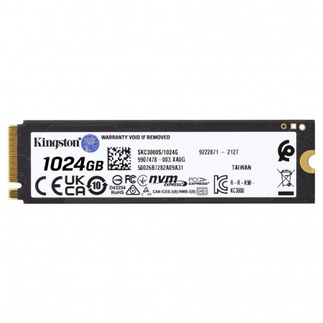 Kingston ssd-ketas KC3000 1TB M.2 NVMe PCIe 4.0 x4