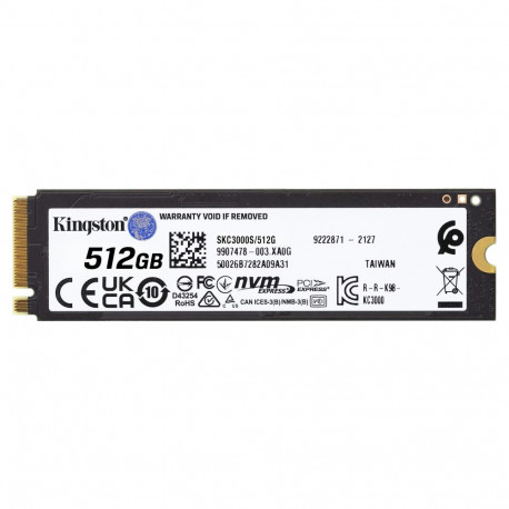 "M.2 512GB Kingston KC3000 NVMe PCIe 4.0 x 4"