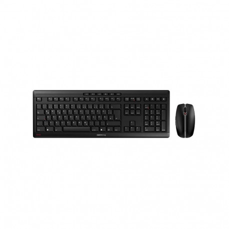 "Cherry Tastatur und Maus Set Stream Desktop RF Wireless Black QWERTZ DE"