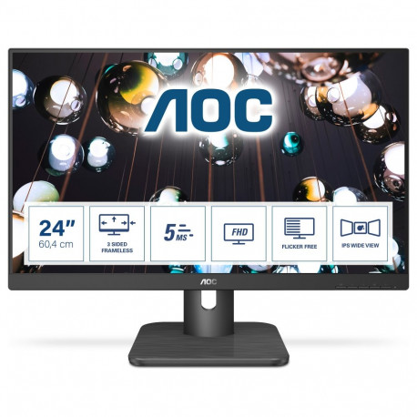 60,5cm/23,8'' (1920x1080) AOC 24E1Q 16:9 5ms IPS HDMI VGA DisplayPort VESA kõlar Full HD must