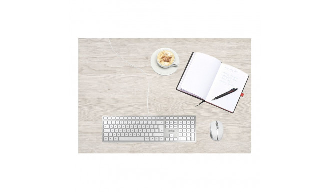 "Cherry Keyboard KC 6000 Slim [DE] silver/white"
