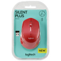 Logitech wireless mouse M330 Silent Plus Czerwona