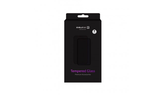 Evelatus Apple iPhone 12 Mini 5.4'' 2.5D Full Cover Japan Glue Glass Anti-Static