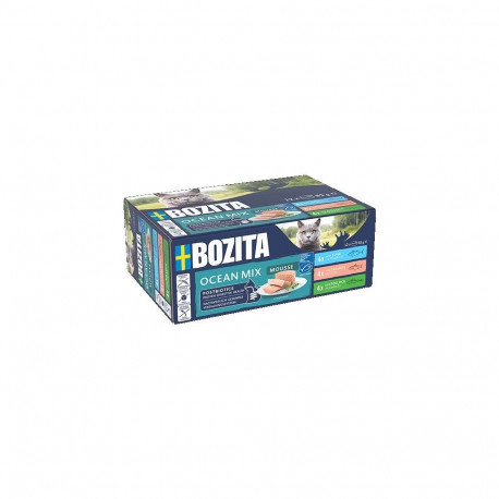 BOZITA Mousse Mix Ocean  - wet cat food - 12x85g