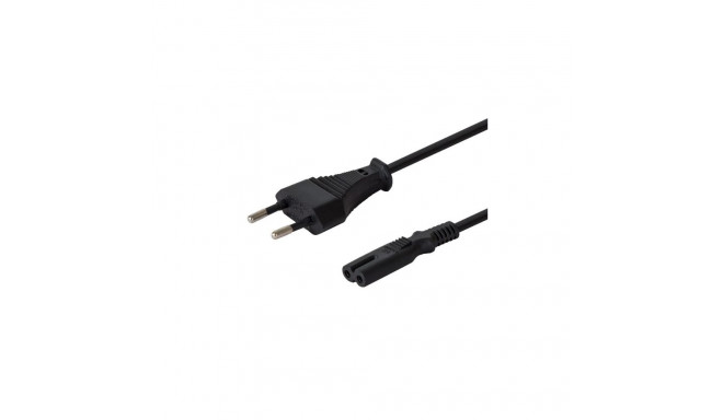 SAVIO toitekaabel (M) 2pin, 1.2m CL-97