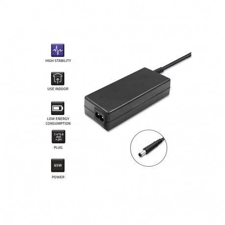 Qoltec 51519.65W Power adapter for Dell | 65W | 19.5V | 3.34A | 7.4*5.0+pin | +power cable