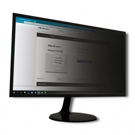 Qoltec 51059 ekraani privaatsusfilter 60.5 cm (23.8")
