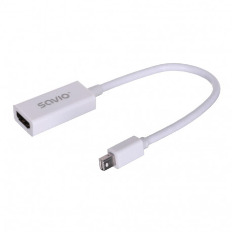 Savio CL-57 videoadapter 0.2 m Mini DisplayPort HDMI Type A (Standard) valge