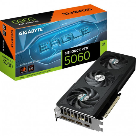 GeForce videokaart RTX 5060 EAGLE MAX OC 8G DLSS 4, 3x DisplayPort, 1x HDMI 2.1