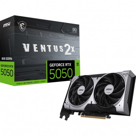 GeForce videokaart RTX 5050 8G VENTUS 2X OC (DLSS 4, 3x DisplayPort, 1x HDMI 2.1)