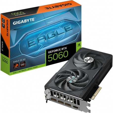 GIGABYTE GeForce RTX 5060 EAGLE OC, graphics card DLSS 4, 3x DisplayPort, 1x HDMI 2.1