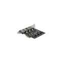 DeLOCK PCIe x1 K 4x ext USB-A BU SS USB - 90509