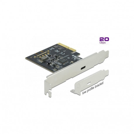 DeLOCK PCIe x4> 4x external SuperSpeed USB 20 Gbps (USB 3.2 Gen 2x2) USB Type-C