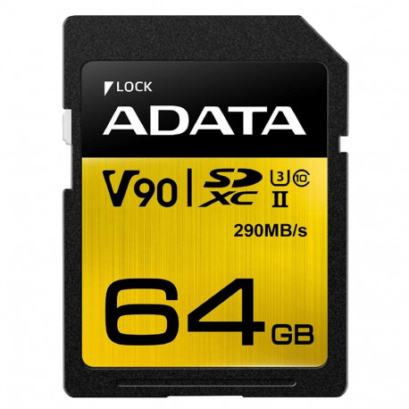 ADATA Premier One - 64 GB - SDXC memory card (UHS-II U3, V90)