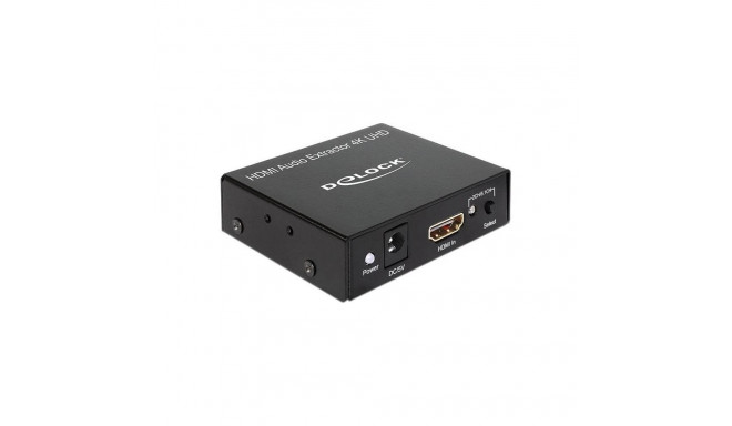 HDMI helieraldaja 4K stereo/5.1, must