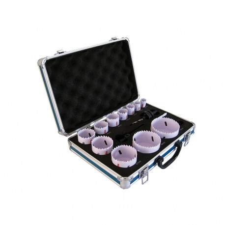 BIM aukpuuride komplekt D-47298 Ø 19-75mm 14-osaline lõikesügavusega 38mm kohver