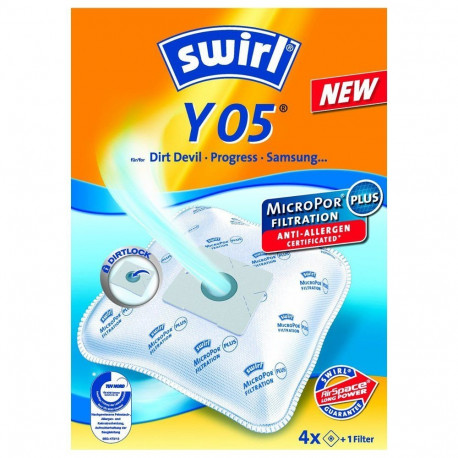 Staubsaugerbeutel Y05 MicroPor (4 Beutel, 1 Abluftfilter)