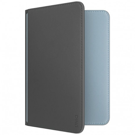Uniq Belmont Passport Case with Apple Find My RFID Blocking Gray Blue