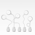 Mini Wozinsky Wireless LED Reading Lamp with Clip + USB-C Cable - White