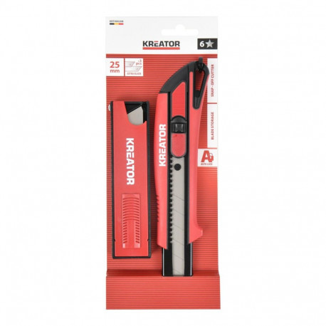 Lõikur 25mm automaatne laadimine + 3 tera, KREATOR, KRTH00208, Tera pikkus: 140 mm