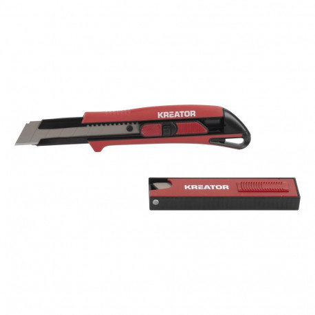 Cutter 25mm auto load + 3 blades, KREATOR, KRTH00208, Blade length: 140 mm