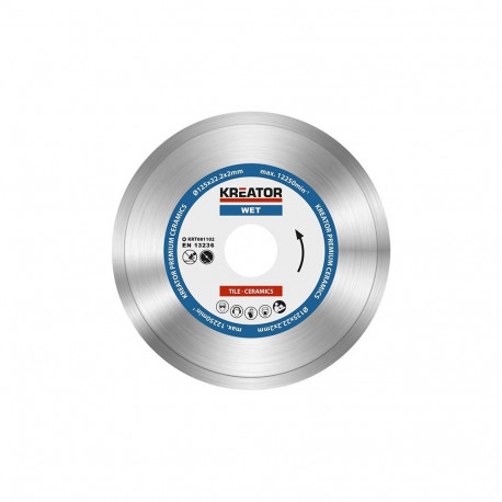 Diamond cutting disc Ø125x22.2x2mm, for wet cutting Kreator