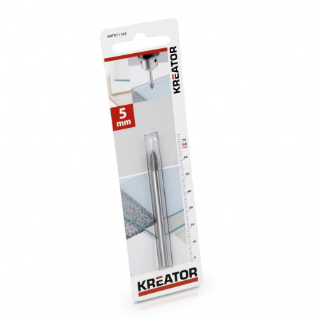 Kreator KRT011103 plaatide ja klaasi puur, 5x68mm, 4mm vars, 5mm pea