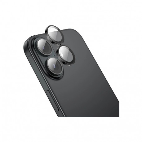 Kaamera kaitseklaas Hoco iPhone 16/16 Plus, ringid, must