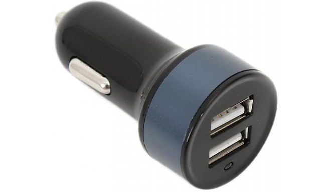 Omega auto strāvas adapteris 2xUSB 2100mA, tumši zils (42029)