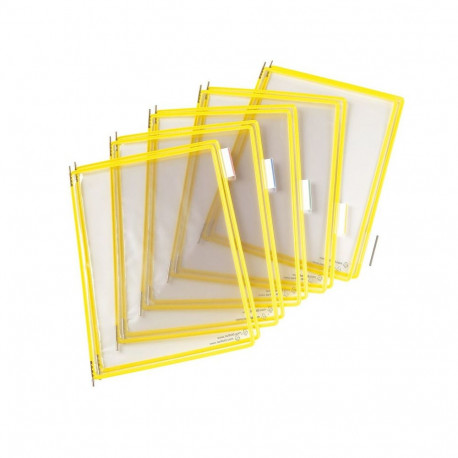 Sirvimissüsteem Tarifold A4 tasku, kollane, 10tk.